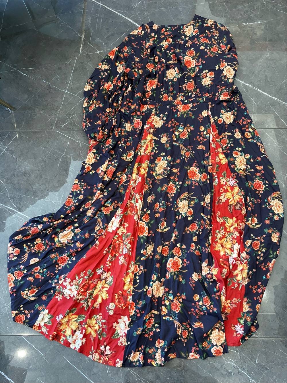 Farm Rio Anthropologie Women’s Gracia Wrap Maxi Dress Floral Size 3X - Picture 6 of 6